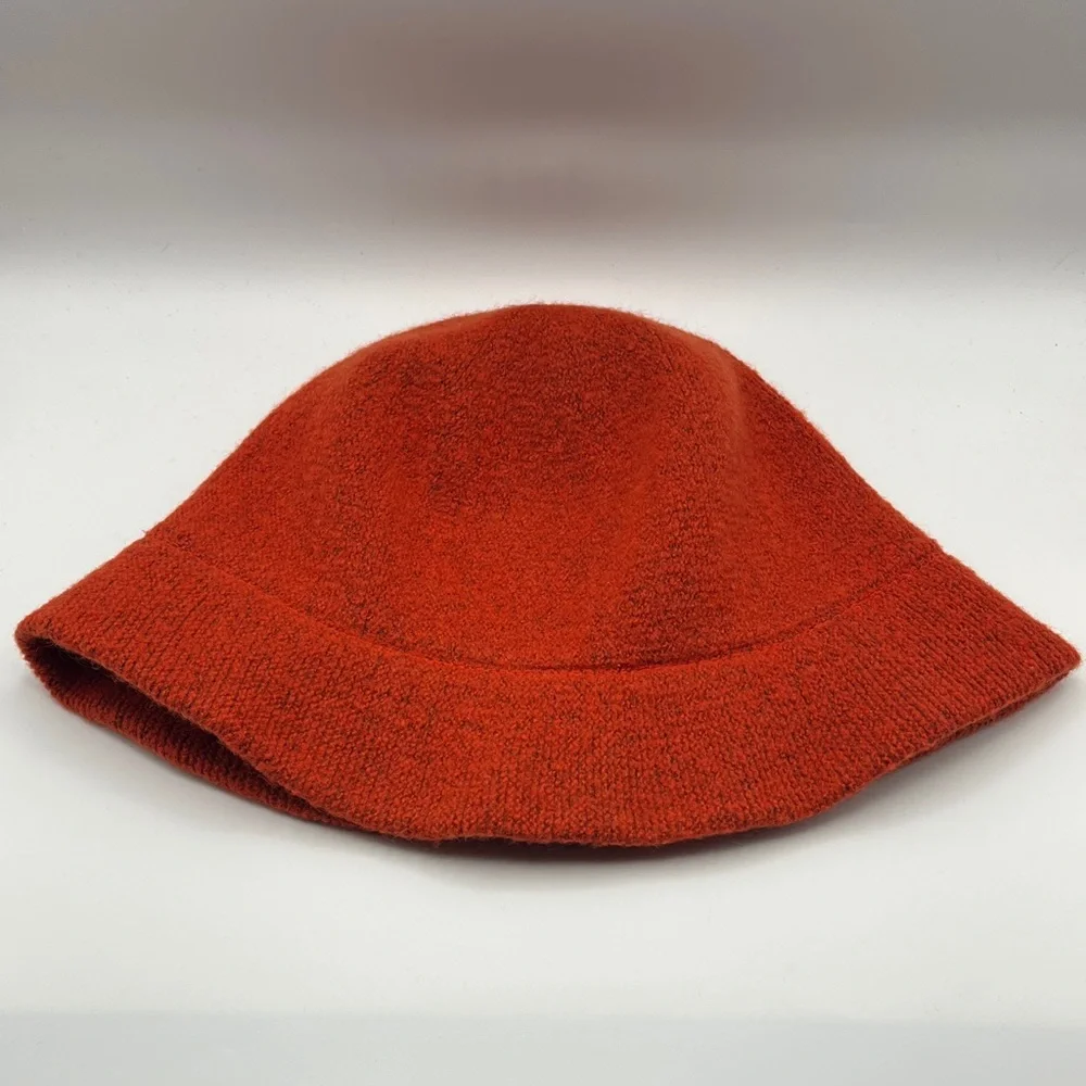 J. Crew Burnt Orange Wool-Blend Bucket Hat